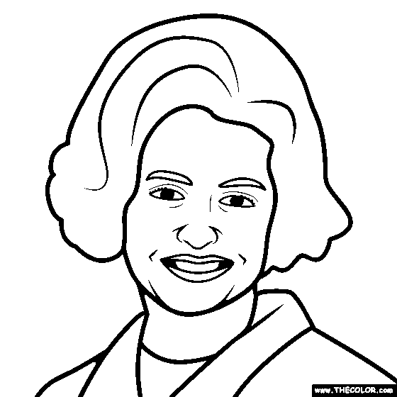 Lady Bird Johnson Coloring Page