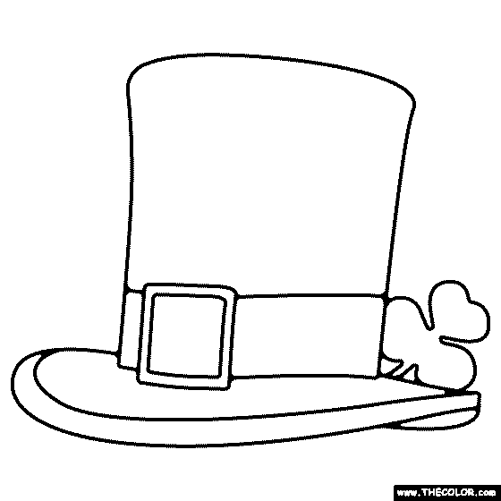 Leprechaun Hat Coloring
