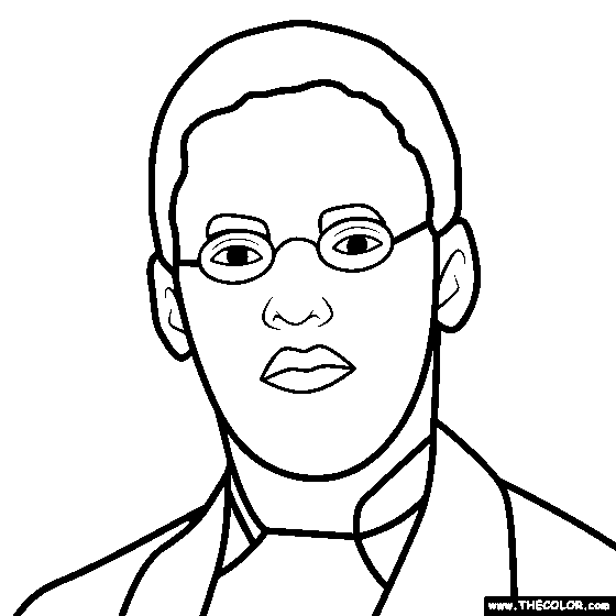 Lewis Howard Latimer Coloring Page