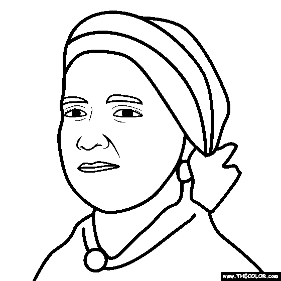 Mary Todd Lincoln Coloring Page