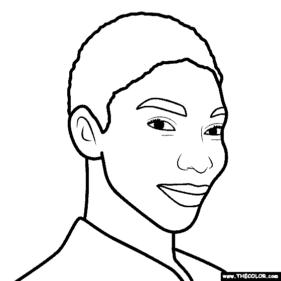 Michaela Coel Coloring Page