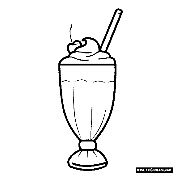 Milkshake Coloring Pages For Kids | Images and Photos finder