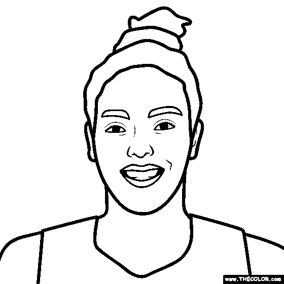 Napheesa Collier Coloring Page