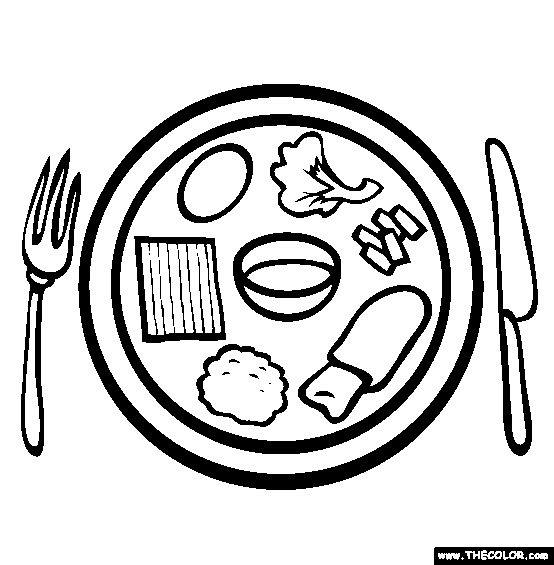 dish coloring pages