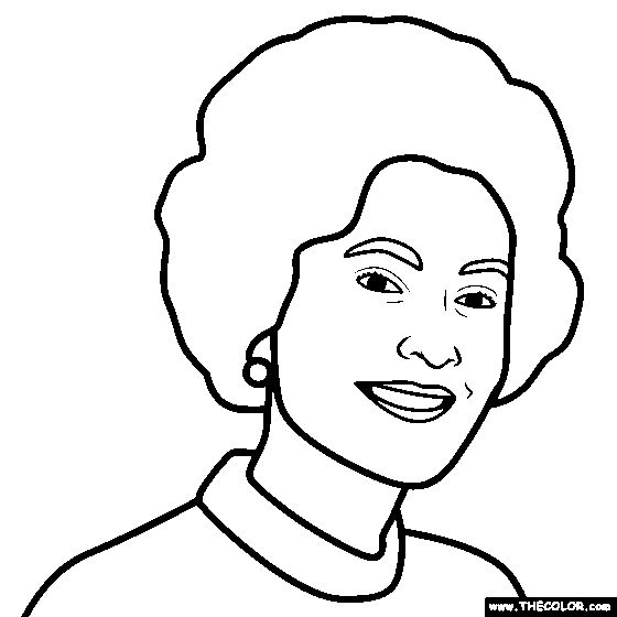 Patricia Nixon Coloring Page