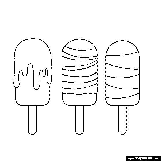 popsicle coloring pages for kids