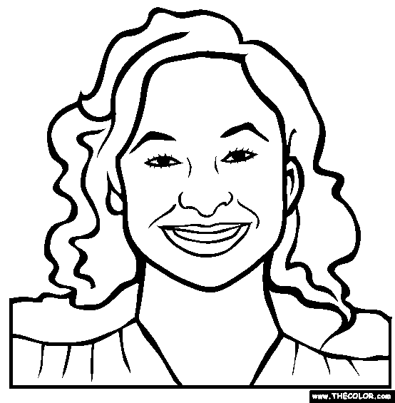 Famous Actress Coloring Pages