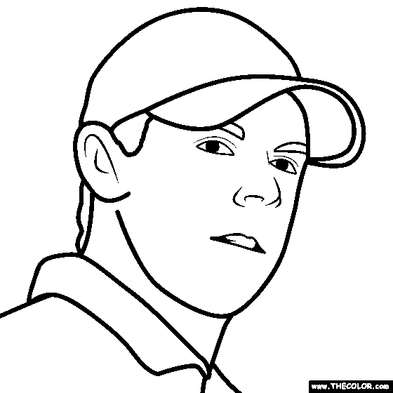 Rory McIlroy Coloring Page