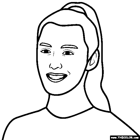 Sara Hughes Coloring Page