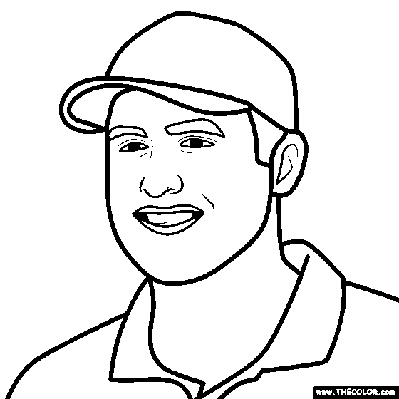 Scottie Scheffler Coloring Page