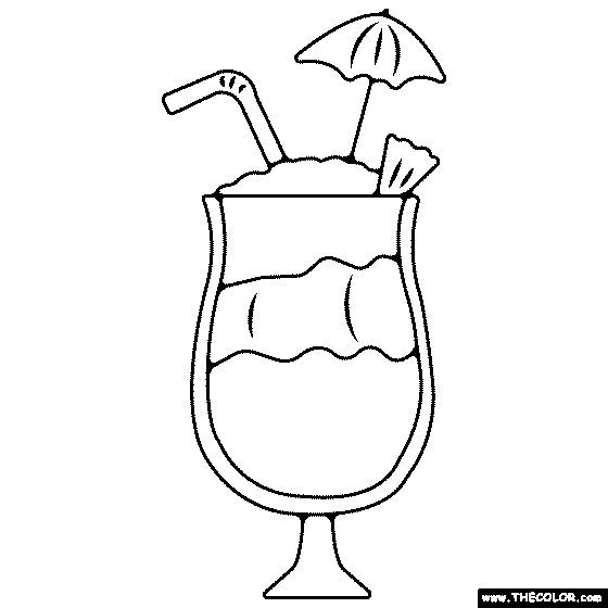 smoothie coloring pages