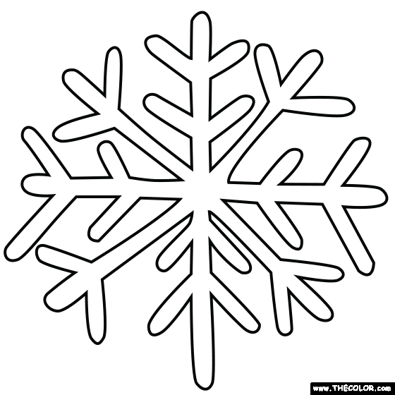 Snowflake Coloring Page