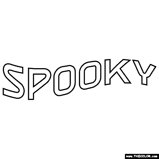 Spooky Coloring Page