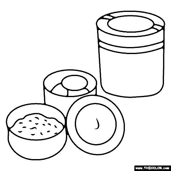 lunch box coloring pages