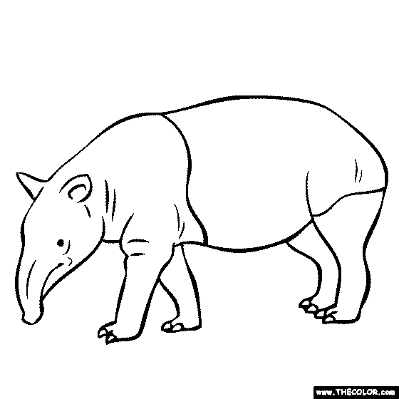 Online Coloring Pages Starting with the Letter T