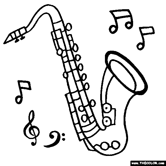 music instruments drawings coloring