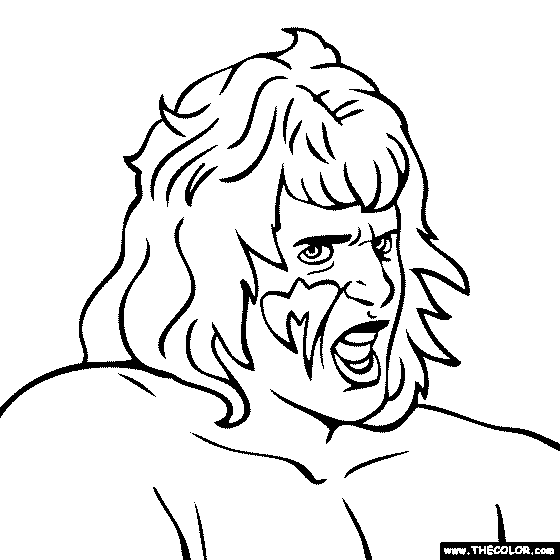 The Ultimate Warrior Coloring Page