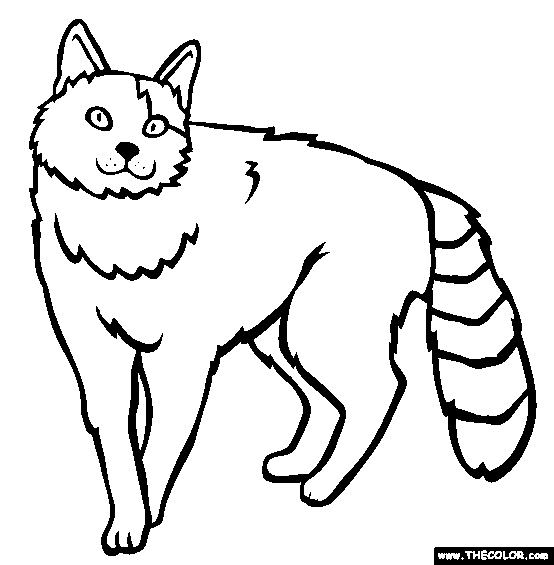 Cats Online Coloring Pages