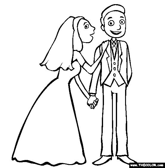Amazing Coloring Pages: Wedding coloring pages