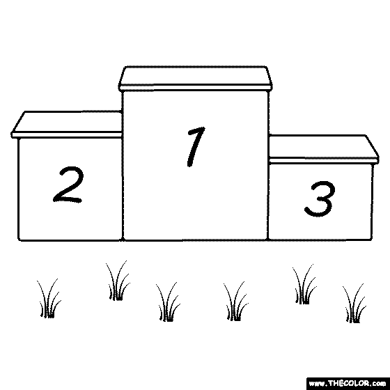 Winners Podium Coloring Page