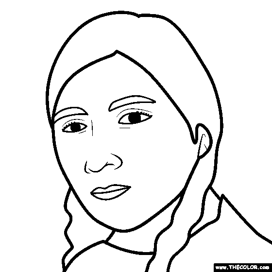 Zitkala-Sa Coloring Page