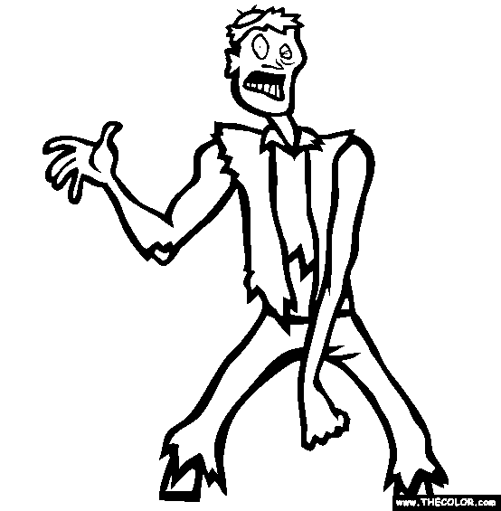 Zombie Master Coloring Page | Free Zombie Master Online Coloring