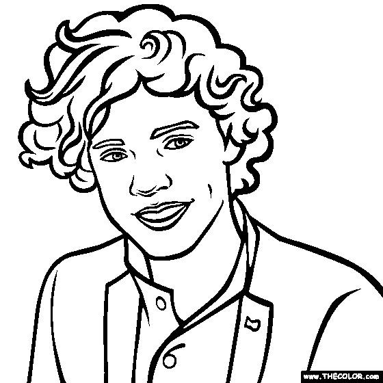 One Direction Free Coloring Pages 2