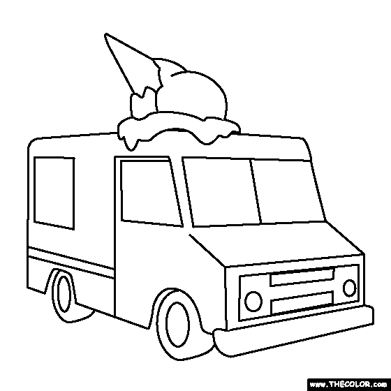 simple pick up truck coloring pages
